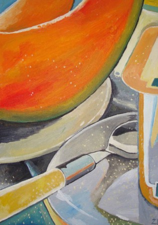 Zátišie s melónom